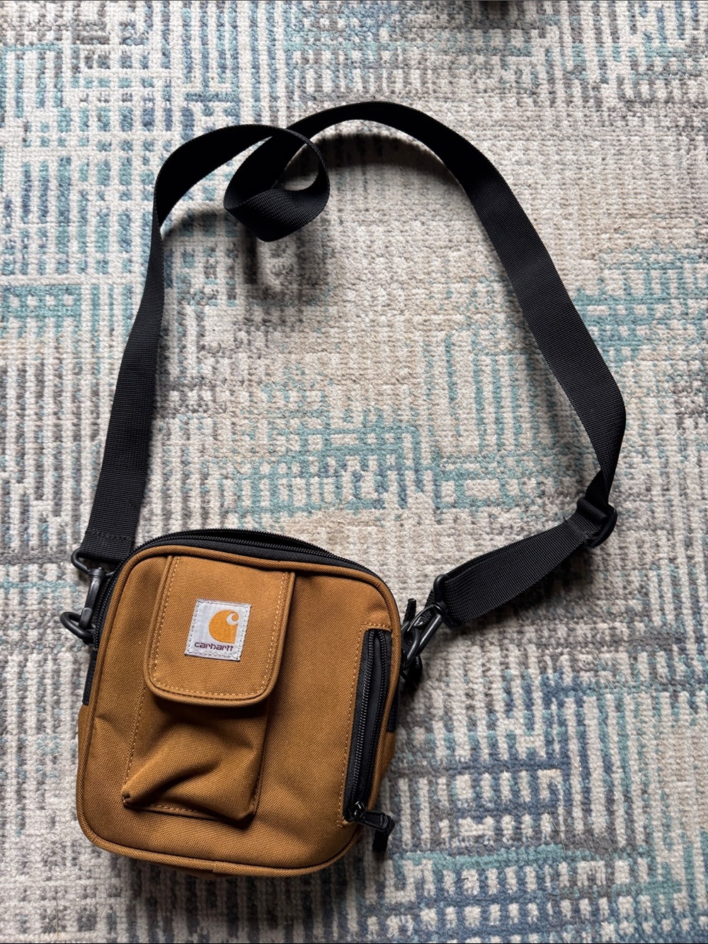 Carhartt Brown Crossbody Bag Utility Shoulder Bag Workwear Streetwear Y2K